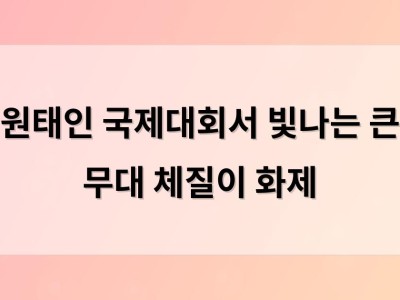 원태인 국제대회서 빛나는 큰 무대 체질이 화제